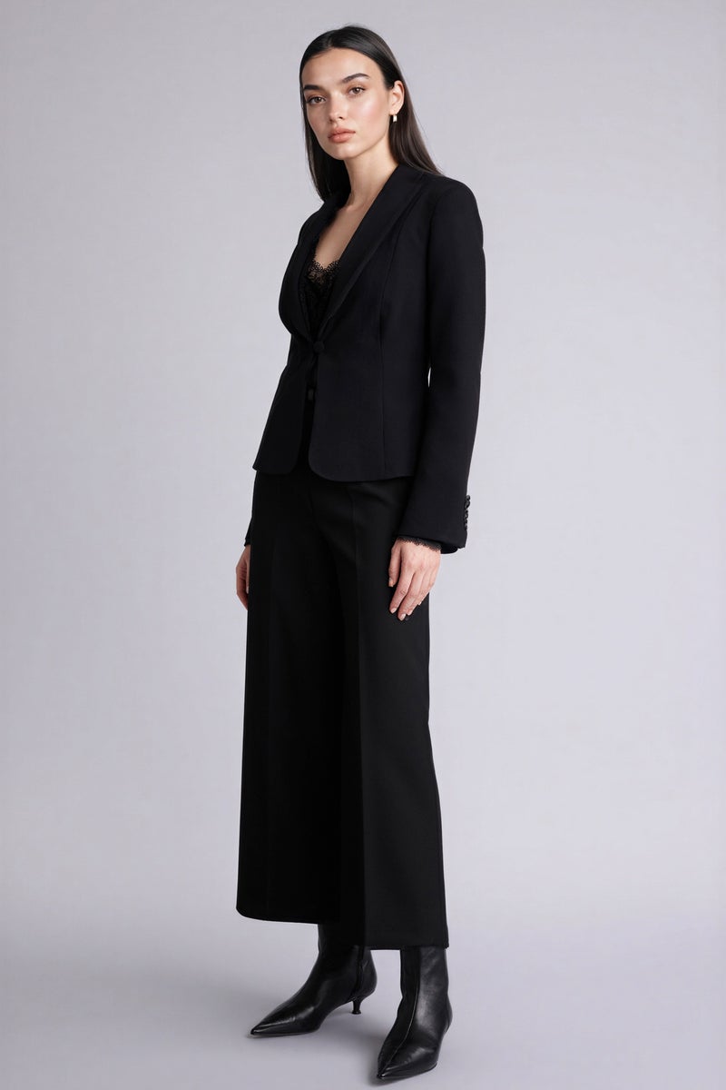 DeFacto Black Woman Culotte High Waist Trousers Casual - Image 2